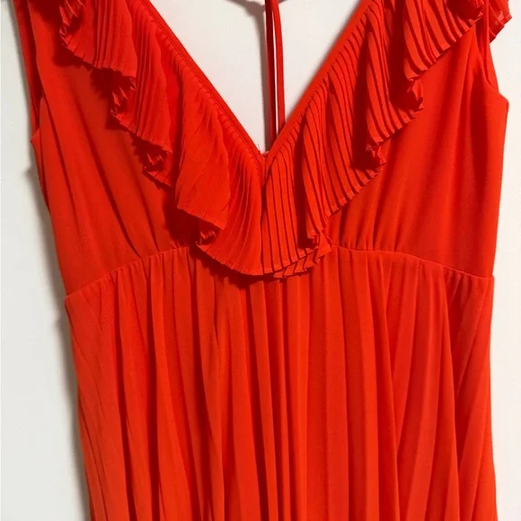 Zara Vibrant Red Maxi Dress - Picture 7 of 16